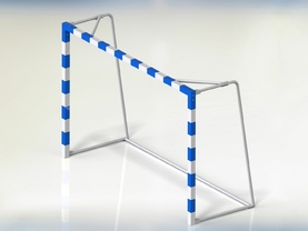 Ворота для мини-футбола/гандбола 3х2х1м, 80х80мм, алюминиевые СТ-221
