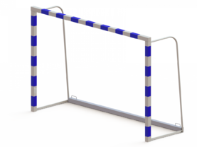 Ворота для мини-футбола/гандбола 3х2х1 м стальные, с противовесом 80х80 мм СТ-28