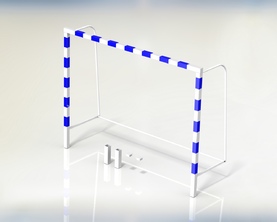 Ворота для мини-футбола/гандбола 3х2х1м, 60х60мм  удлиненные со стаканами СТ-132