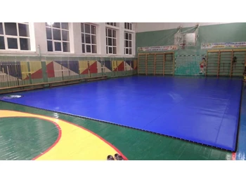 Покрывало для борцовского ковра из тентовой ткани - одноцветные (БЕЗ ЛЮВЕРСОВ ПОД РЕЙКУ)