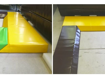 Скошенные маты 20 см на батут 5х3 м ширина мата 0,5м