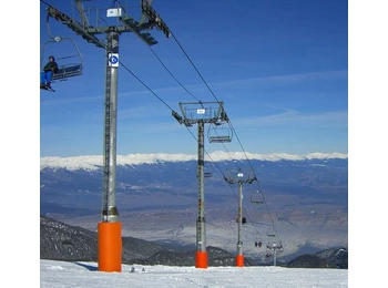 Мат защитный 3*2 м (толщина 15см) для горнолыжных трасс