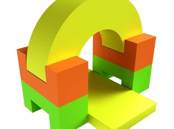 Мягкий спортивный модуль 2 колеса