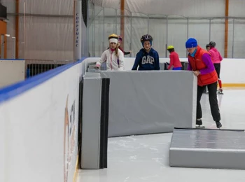 Защитные маты для шорт-трека ППУ+ППЭ 200х120х20 см, плотность 18 кг/м3