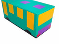 Мягкий модуль Машина Автобус зеленый