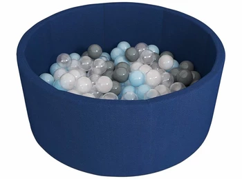 Детский сухой бассейн угловой R200xH40 зеленый без аппликаций