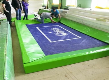 Скошенные маты 20 см на батут 5х3 м ширина мата 0,5м