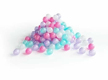 Детский сухой бассейн угловой R200xH40 зеленый без аппликаций