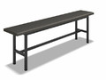Скамейка для раздевалок полумягкая (цельная) 1,5 м