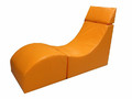 Терапевтическое релаксирующее кресло Кубик Малый - L50xB30xH40 оранжевый