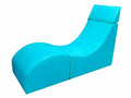 Терапевтическое релаксирующее кресло Кубик Большой - L60xB40xH50 голубой