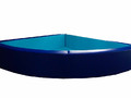Детский сухой бассейн угловой R150xH36 синий
